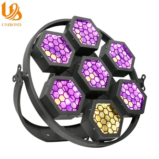 Retro Mini 7PCS Retro Strobe Halogen Lamps Light Blinder COB RGB Audio Disco Stage Strobe Light