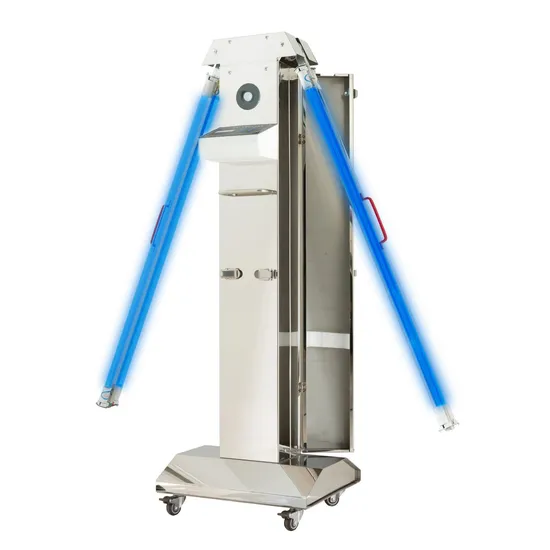 Four-Tube Stainless Steel UV Lamp Trolley with Infrared Sensing and Remote Control