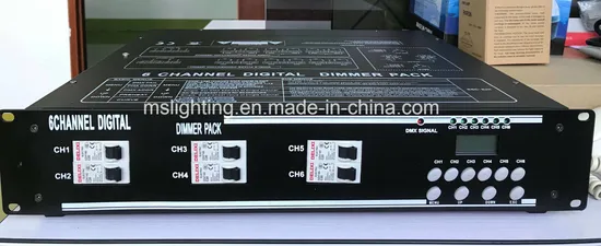 6CH*2kw/4kw DMX 512 Digital Dimmer Pack Stage Light Silicon Case Mixer