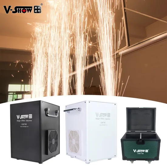 V-Show 2 PCS 750W with Case Firework Machine Low Noise Safe Machine DJ Club