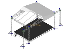 Premium Outdoor Stage Podium and Truss for Events