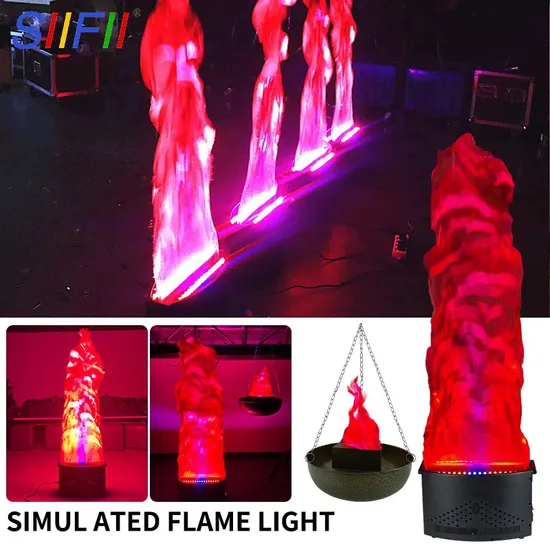 IP20 1.8m Silk Artificial LED Flame Light Disco Effect Projection Stage Parties Hotels Djs Bars Weddings