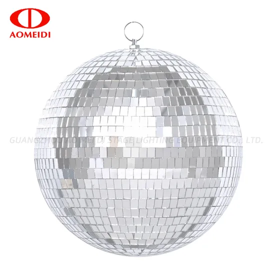 Nightclub Equipment DJ Stage Decoration Reflective Glass Mirror Rotating Disco Ball for Party