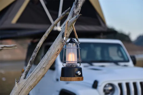 Wild Land Hemp Rope LED Camping Light for Camping