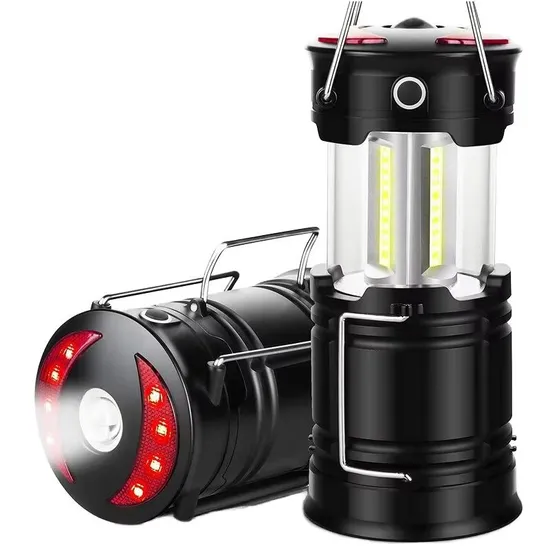 Nb Favour Portable 2-in-1 USB Rechargeable and Battery Powered LED Camp Lantern Outdoor Tent Lighting Camping Accessories