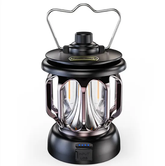 LED Camping Light Retro Portable Hanging Lantern Outdoor Hiking