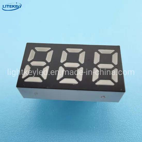 Three Digits LED 7 Segment Display