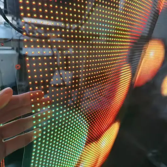 Indoor Transparent Flexible Soft Thin Self-Adhesive Video Wall LED Crystal Film Display Screen for Glass Window Advertising P4 P6 P8 P10