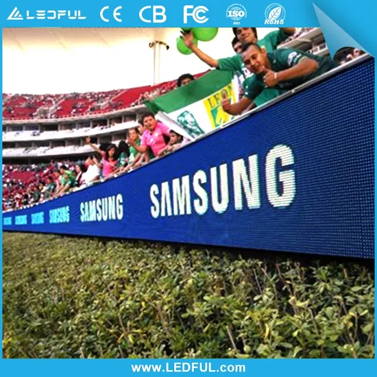 Indoor Outdoor Waterproof P6.67 P8 P10 P16 960*960 SMD Full Color Sports Basketball Football Baseball Stadium Perimeter Advertising LED Display Billboard Screen
