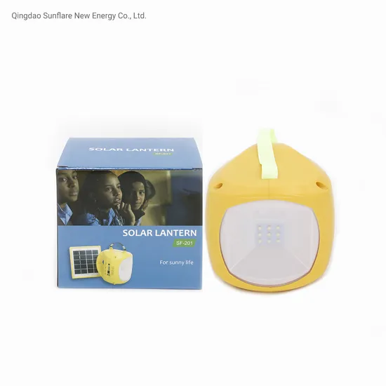 Portable Home Use Solar Lantern Solar LED Light for Lighting and Mobile Phone Charging Cable