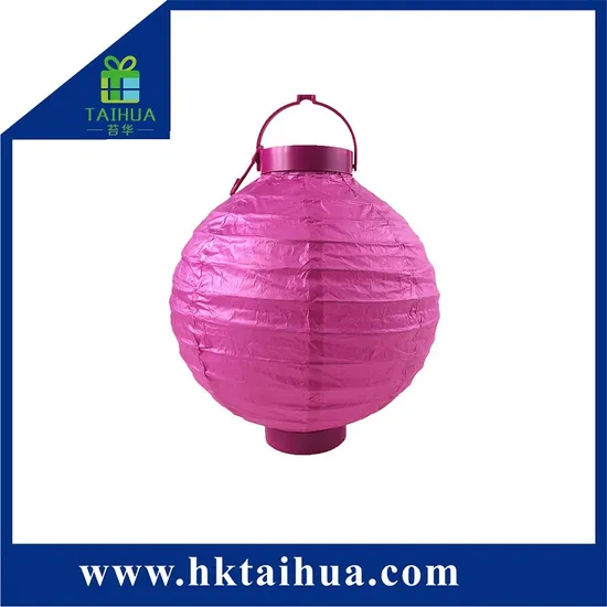 Chinese Art Craft Battery Operated Paper Lantern with LED Light