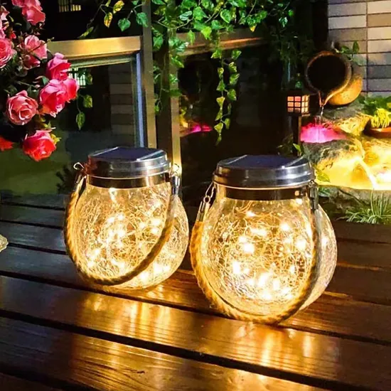Wholesale Price Outdoor LED Colorful Lights Garden Decoration Waterproof Solar Lanterns