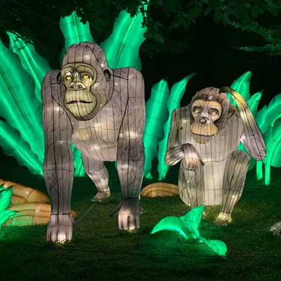 Newest 3D LED Lights Animal Festival Lanterns for Garden Park