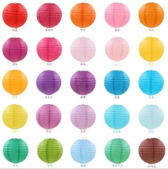 Competitive Price Chinese Round Lanterns Wedding Paper Lanterns