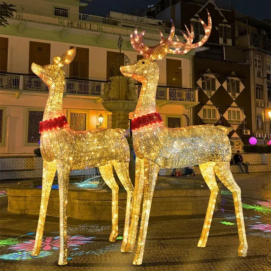 Outdoor Light Christmas Decoration Large Reindeer Christmas Reindeer Motif Lights