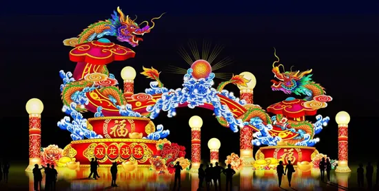 Color Changing Animal Lanterns for Festive Outdoor Celebrations