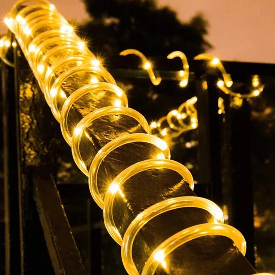 CE Warm White Tube Strip 360 Degree Flexible LED Rope Light for Xmas Decoration