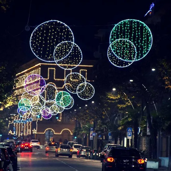 Christmas Outdoor LED Street Lights Custom Luxury Square Street Decoration Lights for Holiday Decoration