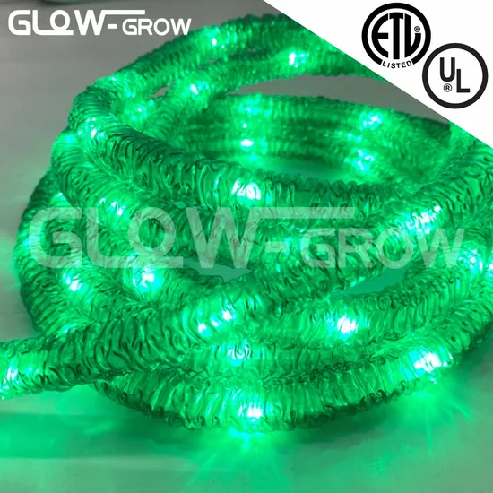 UL ETL Flexible Christmas Ice Crystal LED Rope Light for House Holiday Event Decoration