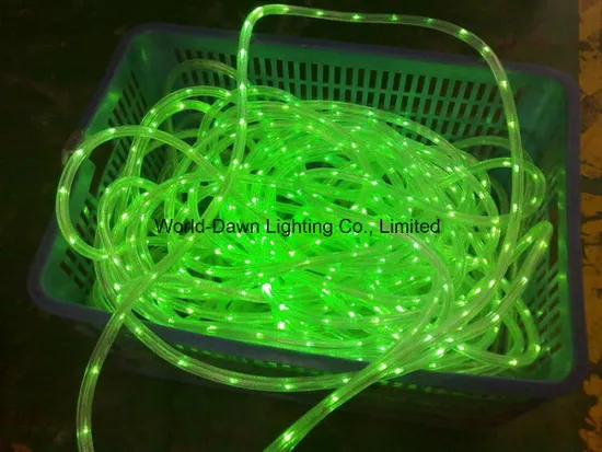 LED 2 Wires Round DIP Rope Light for Green Color