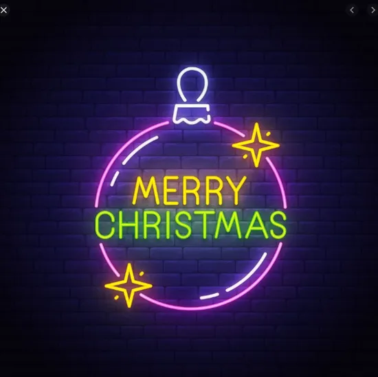 Custom Coffee Hustle Happy Birthday Christmas Neon Sign