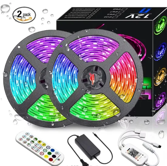 5050 RGB Flexible Ribbon Fita Sync with Music Remote Ha Condotto La Luce Di Striscia Ha Cond Tape LED Strip
