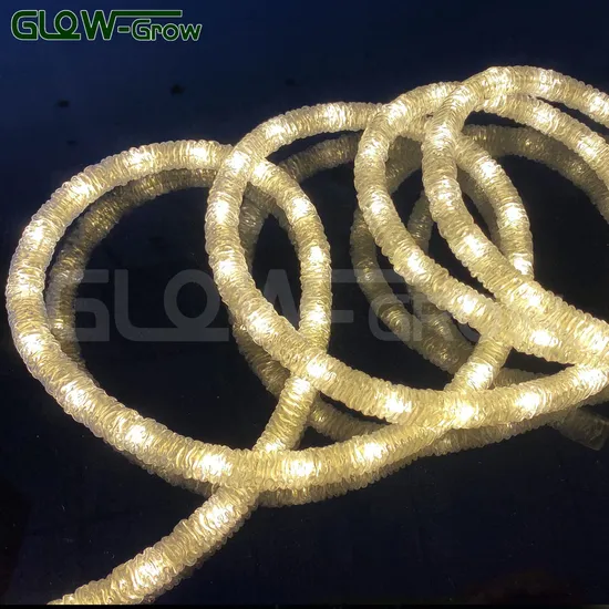 Outdoor ETL UL Listed Crystal Ice LED Strip Rope Light for Holiday Street Tree Christmas Decoration