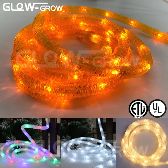 ETL UL Listed Christmas Crystal Ice LED Rope Light for Holiday Xmas Decoration