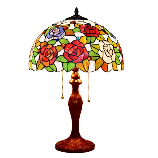 Wholesale Price Handmade Stained Glass Tiffany Table Lamp