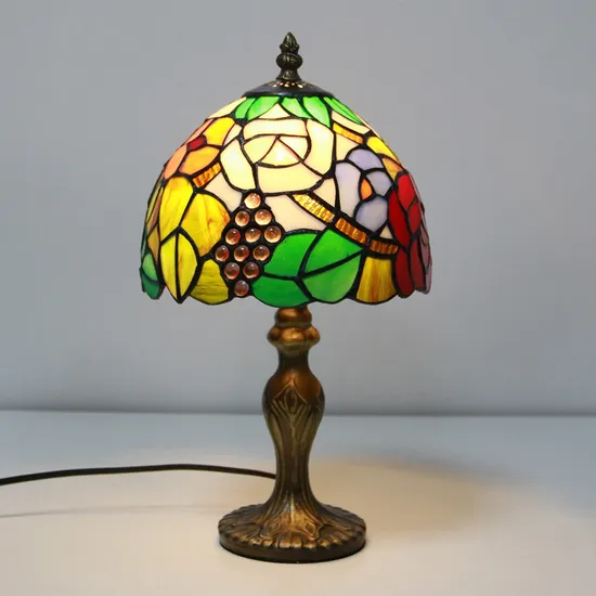European Countryside Style Decorative Tiffany Stained Glass Table Lamp