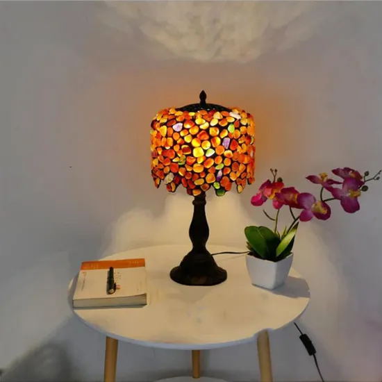 25cm Tiffany Table Lamp Study Bedside Handmade Glass Table Lamp (WH-TTB-37)