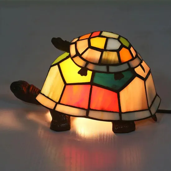 Tiffany Tortoise Table Lamp Bedroom Bedside Decoration Bed Side Lamp (WH-TTB-75)