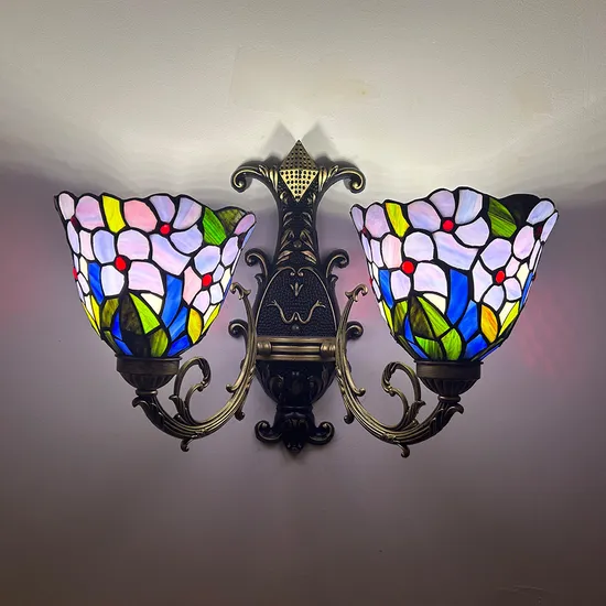 Blue Dragonfly Double Heads Hotel Used Corridor Wall Lamp
