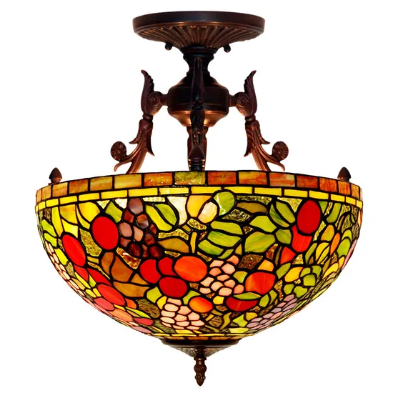 High Quantity Tiffany Semi Flush Lamp for Home/Hotel Decoration with Wholesale Price