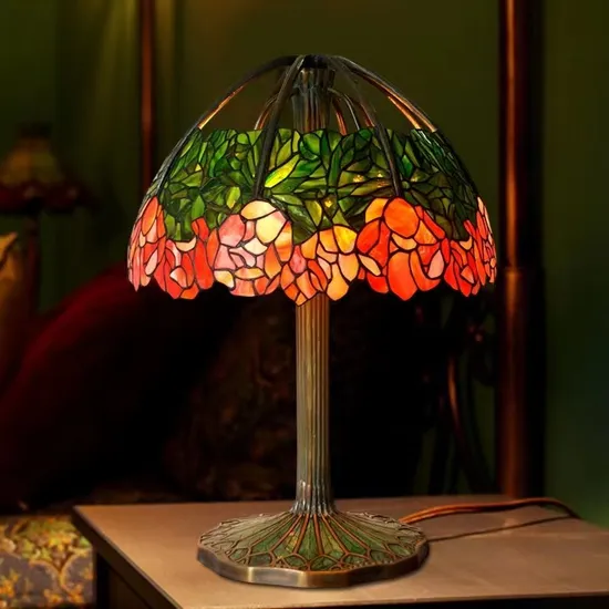 American Tiffany Stained Glass Table Decoration Lamp Floor Light