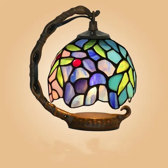 Guangdong Wholesale Different Designs Small Bell Rose Wisteria Cute Night Table Lamp