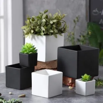Wholesale Box Large Aluminum Nursery Planter Decorative Plant Pots Factory Square Planter