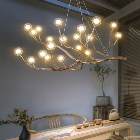 Wooden Tree Branch Decorative Lustre Pendant Home Chandelier Lighting (WH-CI-107)