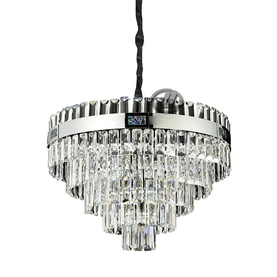 Crystal Pendant Lamp Light Stainless Steel China Wholesale Hotel Wedding Decorate Living Room Large Gold Big Pendant Ceiling Modern Luxury Crystal Chandelier