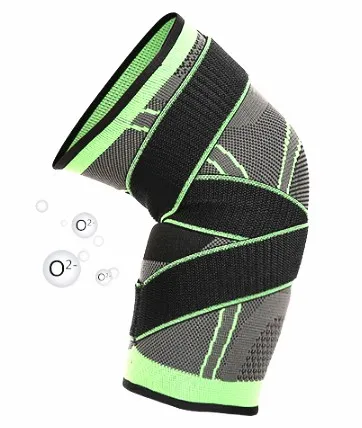 Professional Weaving Elastic Support Knee Brace for Sports Security Strap
