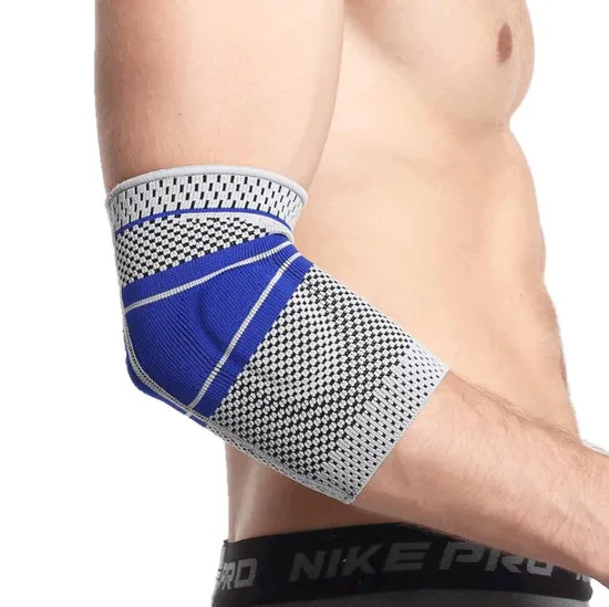 Nylon Compression Sports Gel Padding Elbow Support