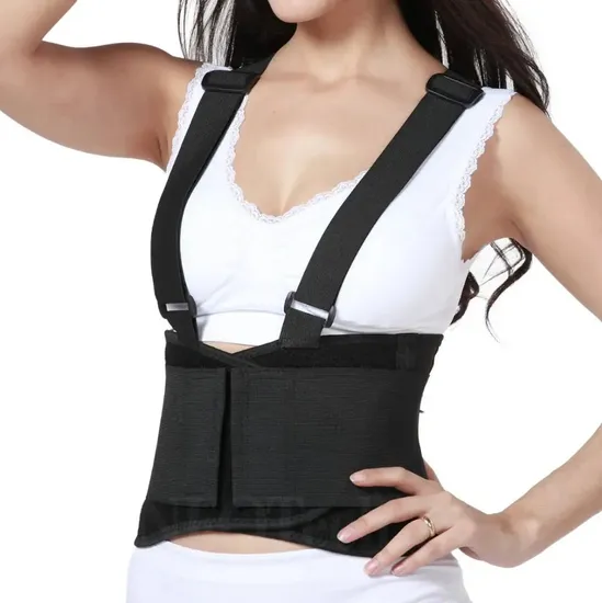 Wholesale Breathable Lumbar Support Belt with Adjustable Suspenders for Women Men Weightlifting Working