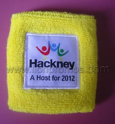 International Sports Game Souvenir Gifts Custom Logo Embroidery Cotton Spandix Sweatband