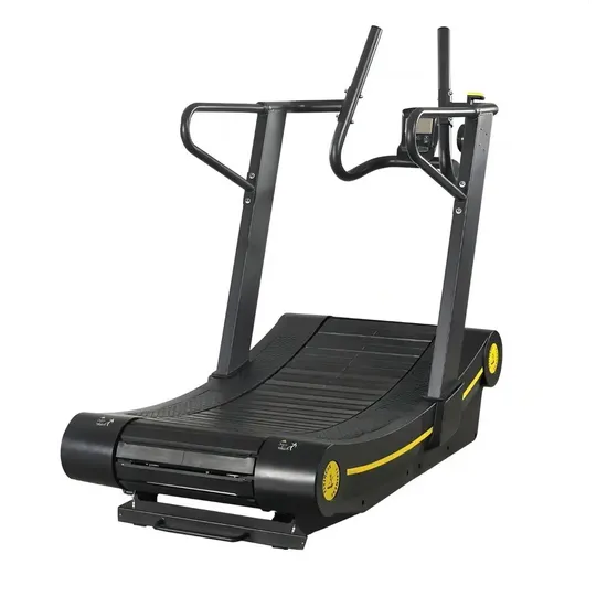 Home Commercial Adjustable Speed Silent Nylon Run with Magnetic Control Curved Unpowered Gym Walking Treadmill