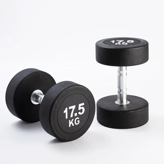 High-Quality New Rubber Coated Dumbbells for Home Gym