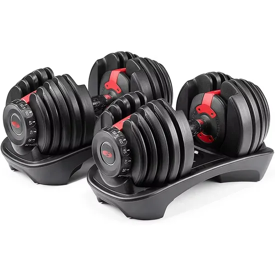 Popular 40kg Adjustable Dumbbell 90lbs Iron and Cast Iron Equipment Custom Logo for Strength Training