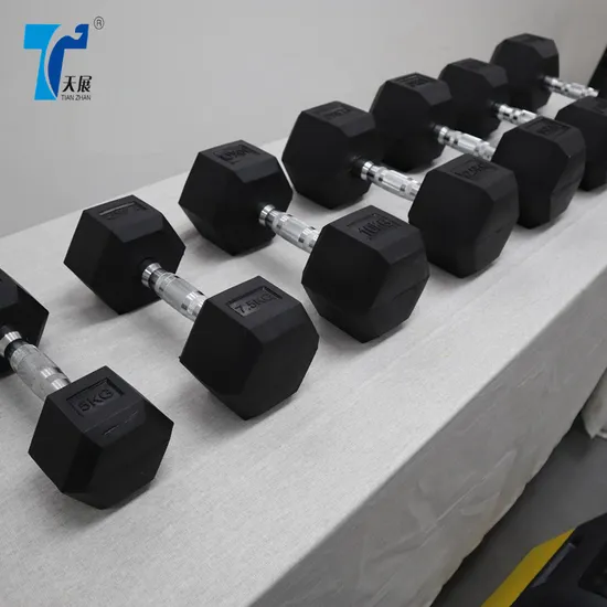 Adult New Tz Carton Environmental Fitness Machine Rubber Coated Dumbbell