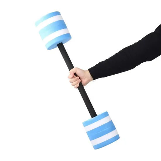 Water Aquatic Barbell Aerobics Dumbbell Pool Aqua Exercise Fitness EVA Barbell Aquatic Swim Bars and Dumbbells Pool Aerobics Bl20167