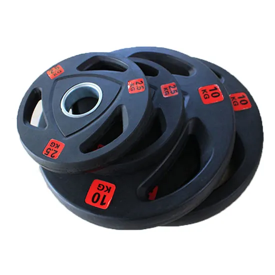 Wholesale Gym Weight Lifting Rubber Bumper Plates Standard Black of Good Quality