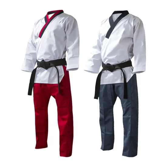 Factory Wholesale Custom Logo Wtf Itf Taekwondo Uniform Taekwondo Dobok Uniform for Children Adults Kids
